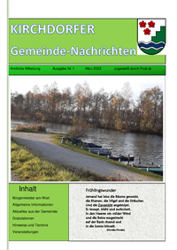 KIRCHDORFER Gemeinde-Nachrichten Ausgabe Nr.1 (01.03.2023)