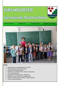 KIRCHDORFER Gemeinde-Nachrichten Ausgabe Nr.4 (29.09.2023)